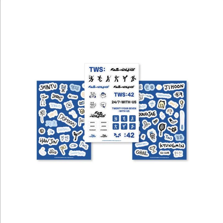 Official TWS light-stick keyring decoration kit with sticker sheets