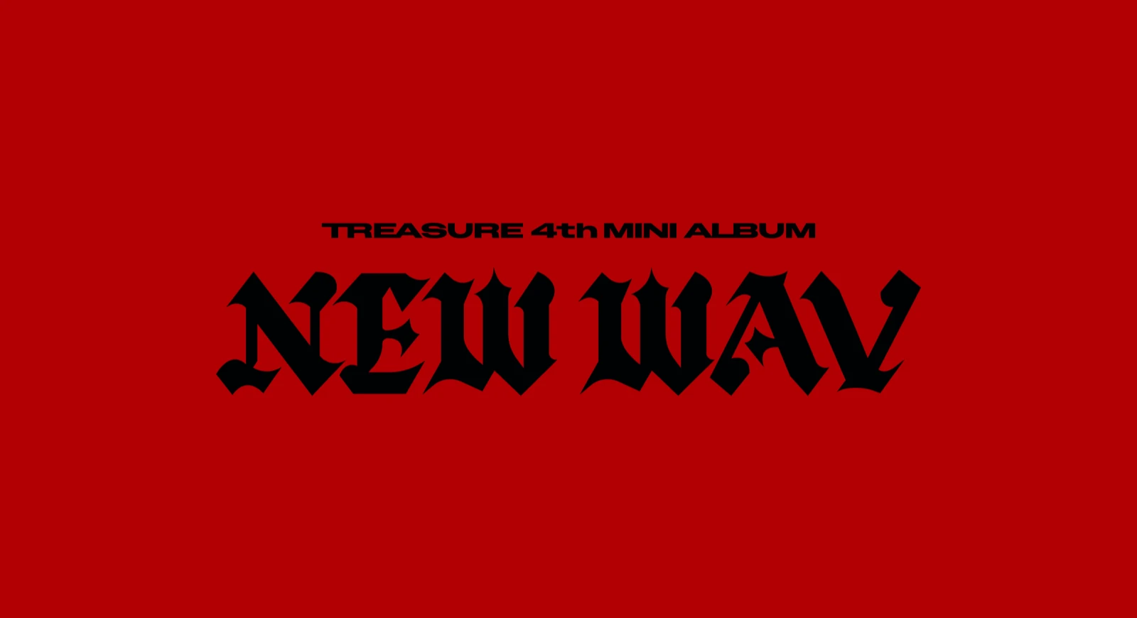 赤い背景のTREASURE NEW WAV公式ファンサイン会画像